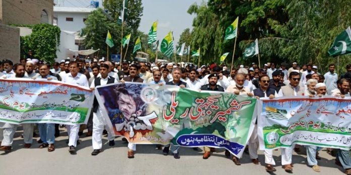 В провинции Хайбер-Пахтунхва прошли митинги, посвященные Часу солидарности с Кашмиром