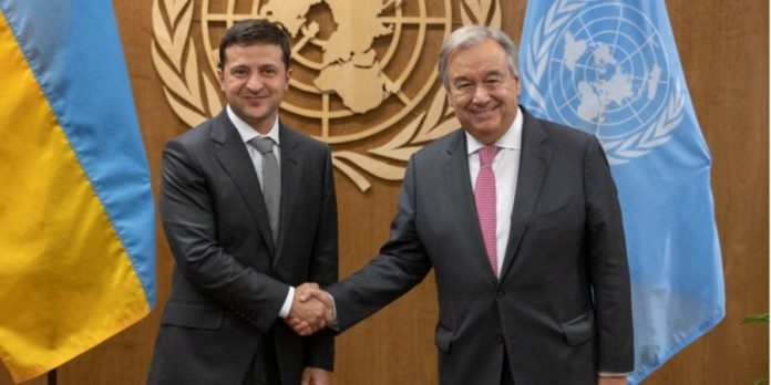 Президент Украины Зеленский встретился с Генсеком ООН Гутерришем