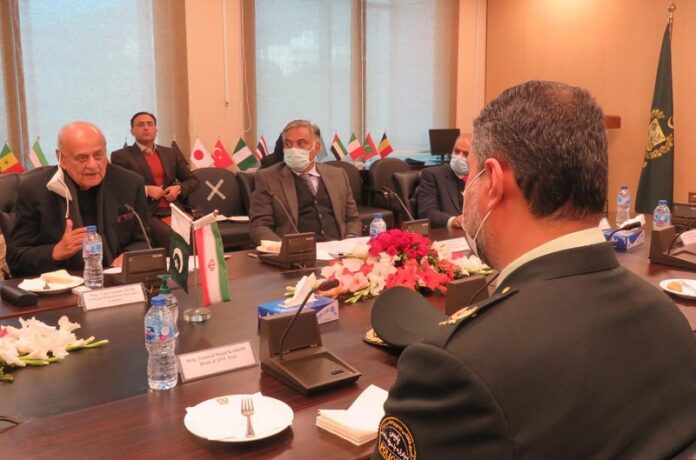 Brigadier-retd-Ijaz-Ahmad-Shah-in-a-meeting-with-Chief-of-Irans-Anti-Narcotics-Police-ANP-Brigadier-General-Majid-Karimi
